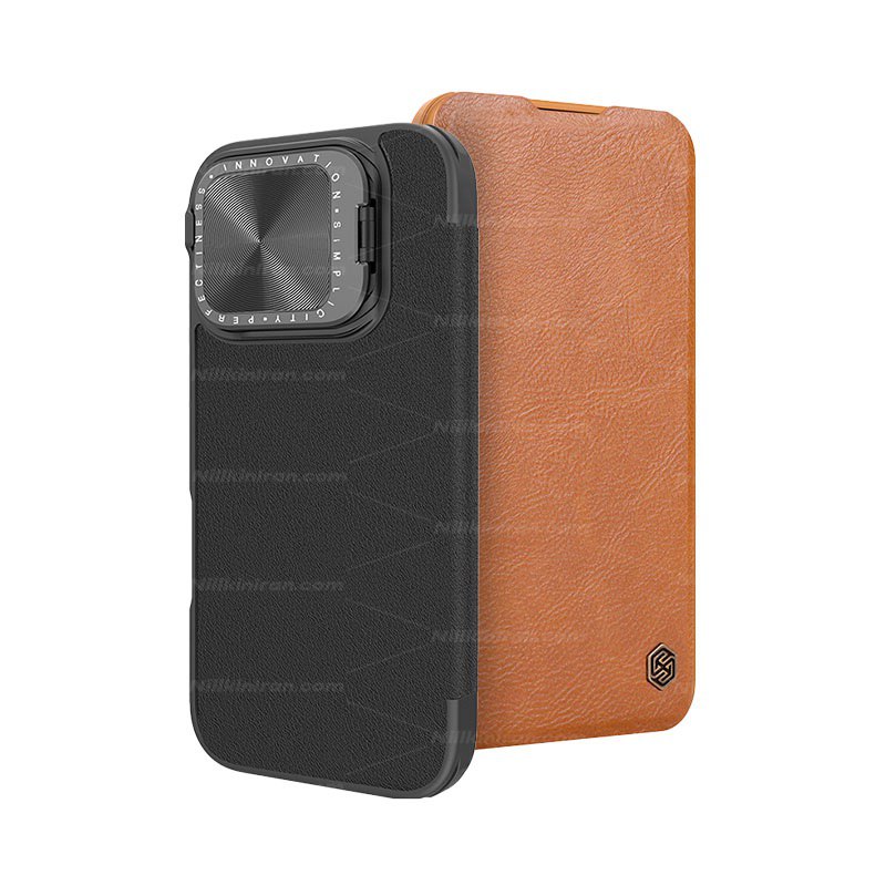 قاب نیلکین آیفون iPhone 16 Pro Max مدل Qin Prop leather