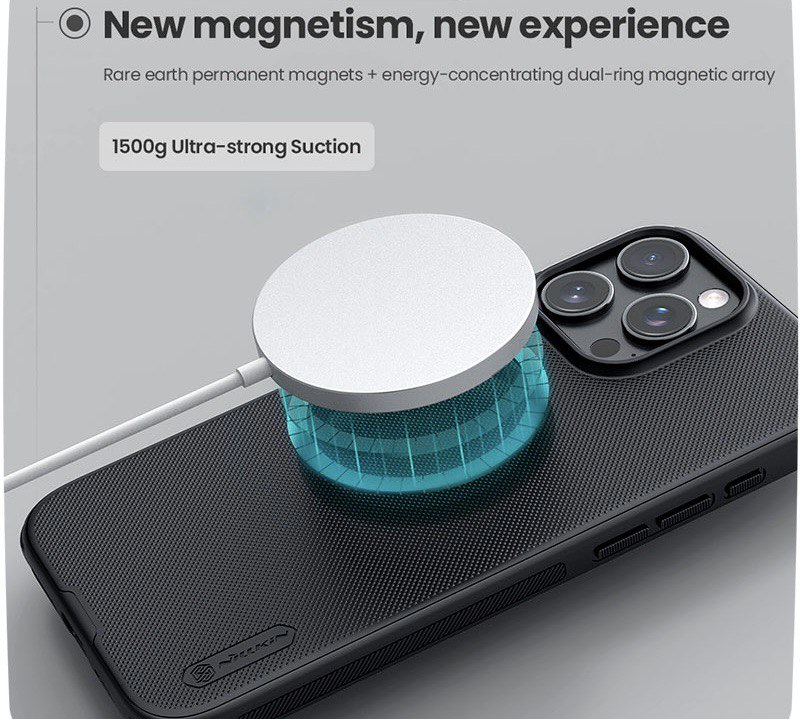 قاب نیلکین آیفون iPhone 16 Pro Max مدل Super Frosted Shield Pro Magnetic