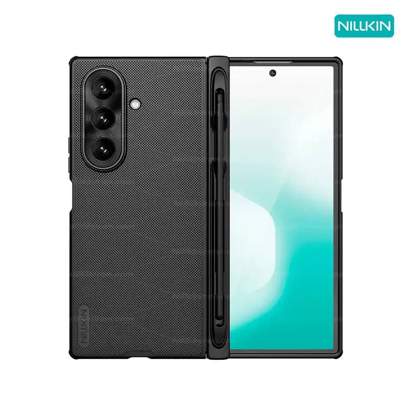 قاب نیلکین سامسونگ Z Fold7 مدل Super Frosted Shield Fold Magnetic with S-Pen
