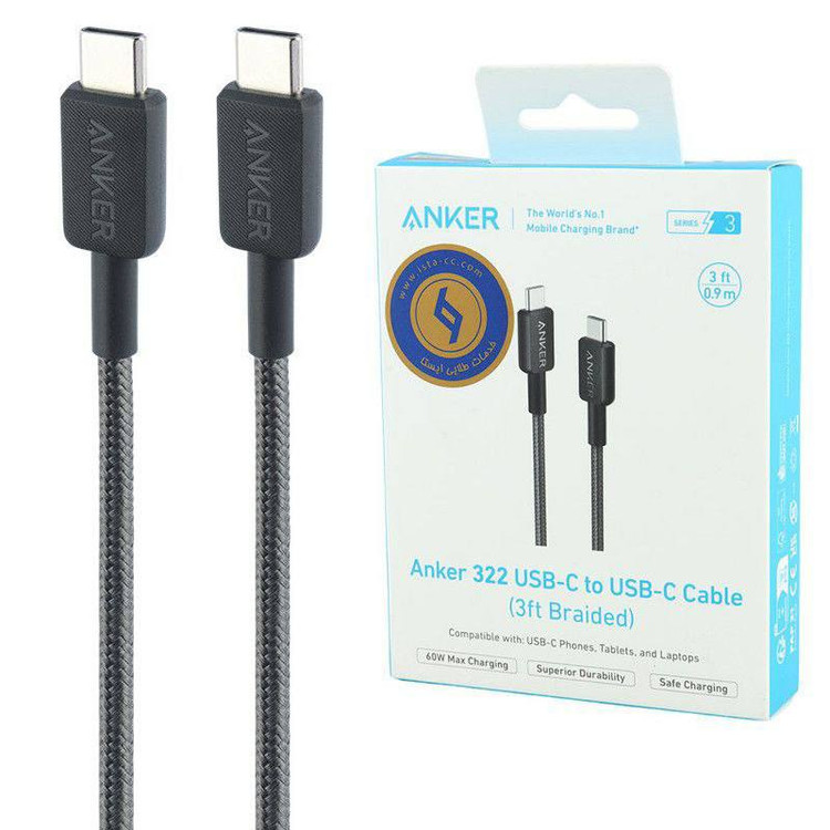 کابل USB-C انکر مدل A81F5H11 طول 0.9 متر