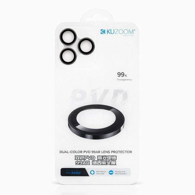 محافظ لنز دوربین شیشهای کوزوم مدل PVD مناسب برای گوشی موبایل اپل iPhone 17 Pro Max